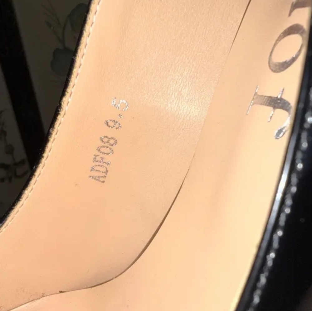 Black Patent Ankle Strap Platform MaryJane 7"chunk heels 9.5 brand new - Picture 5 of 9